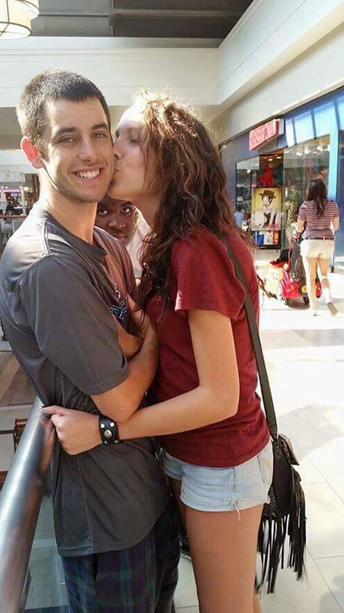 My Friend Tried To Take A Nice Picture At The Mall