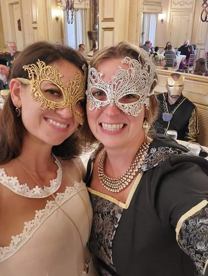 Ironman Photobomb At A Renaissance Masquerade Ball