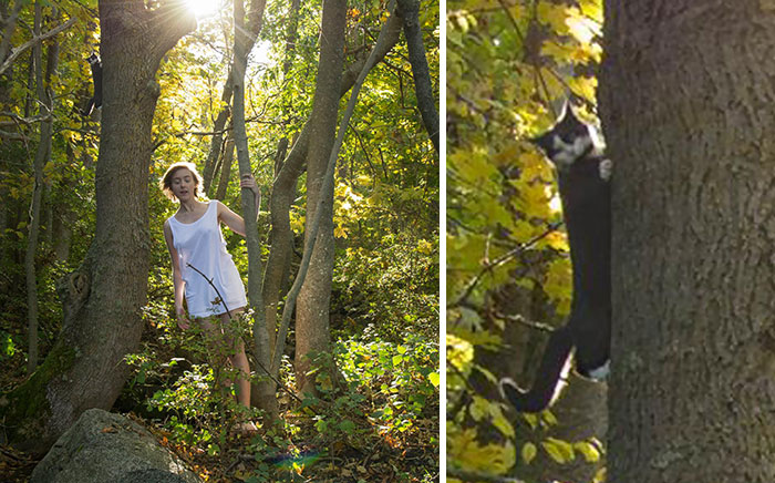 Was Setting Up The Camera And A Random Stranger Showed Up For A Photobomb