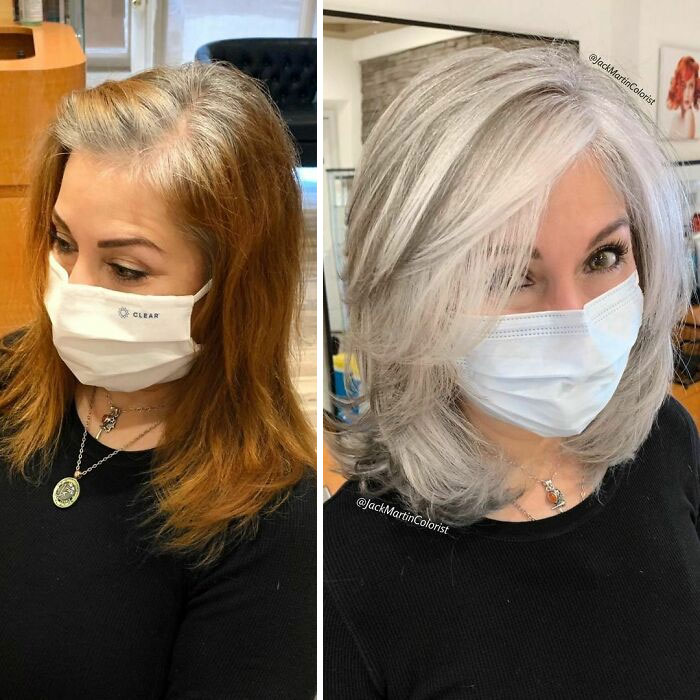 Gray Hair Makeover