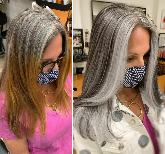 Gray Hair Makeover