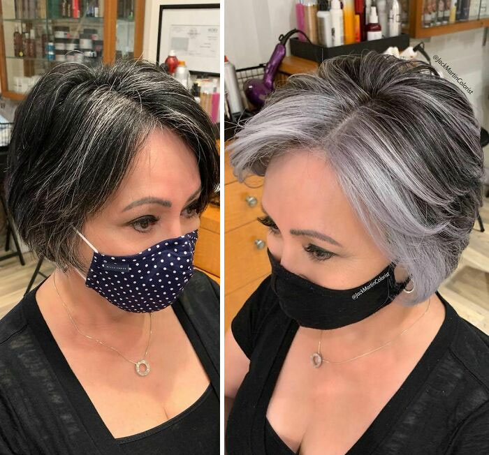 Gray Hair Makeover
