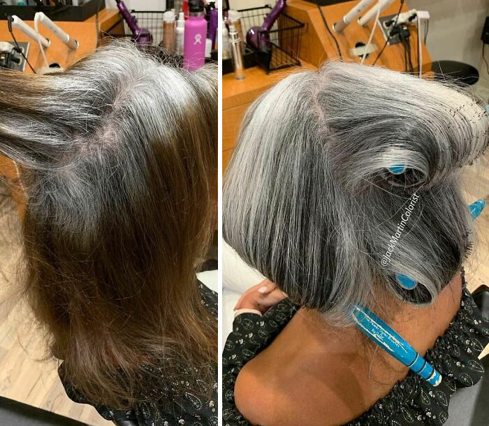 Gray Hair Makeover