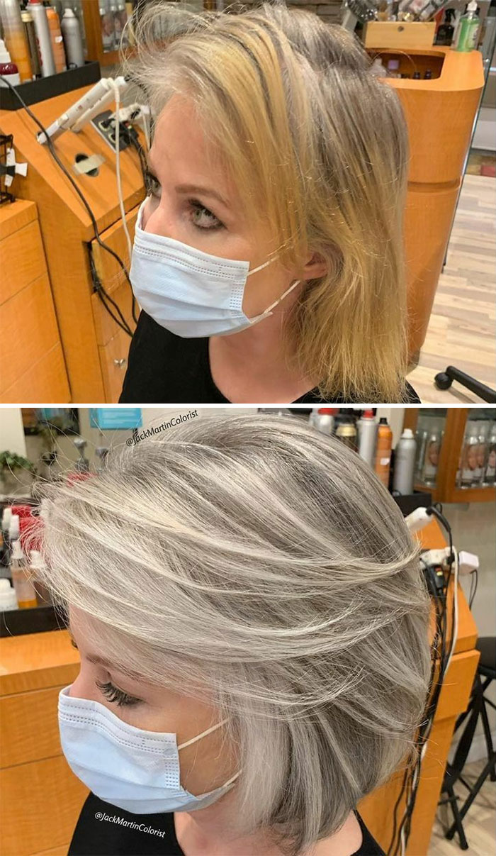 Gray Hair Makeover