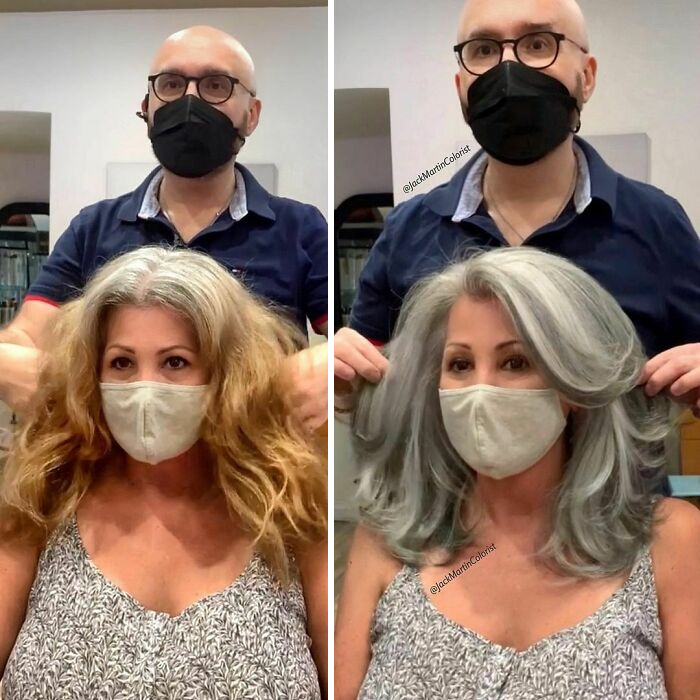 Gray Hair Makeover