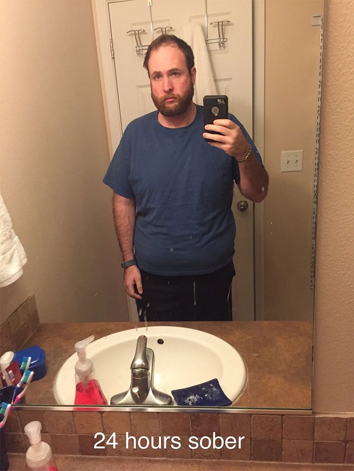Guy Documents Being Sober 24 Hours To 4 Years