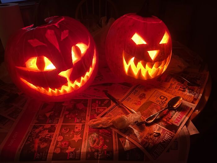 Recently Moved Back To The States. First Pumpkin Carving In Over 8 Years.