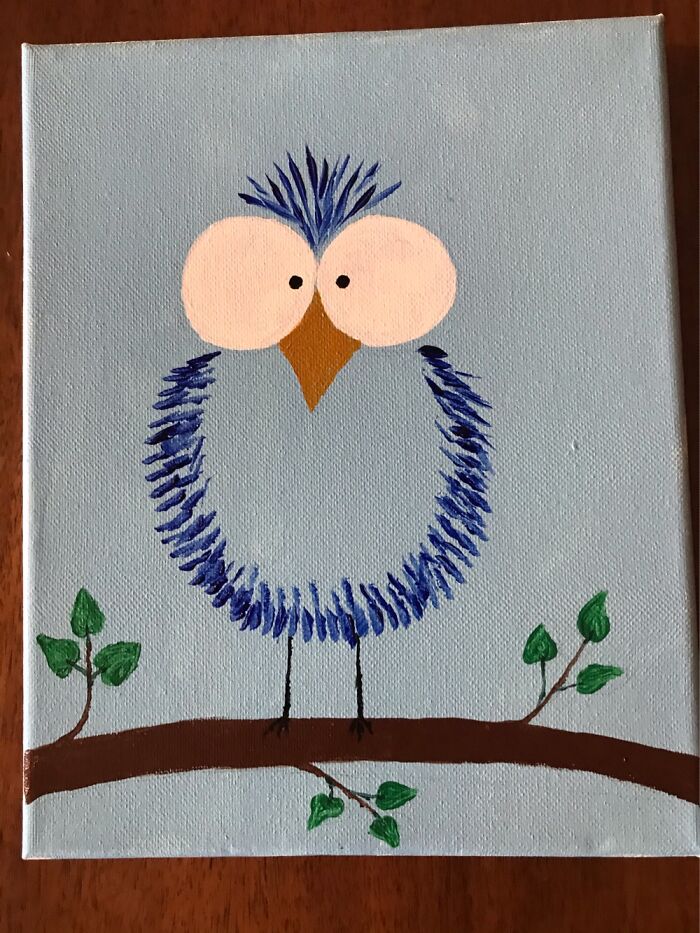 I’m Learning How To Paint While In Lockdown. This Is My Third Painting.