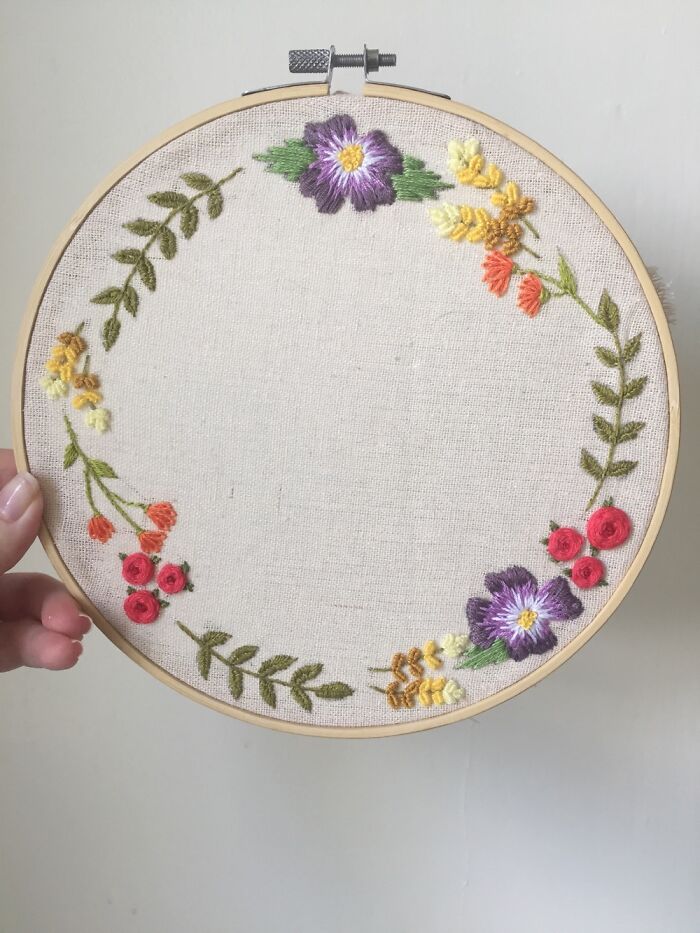 Floral Embroidery Hoop