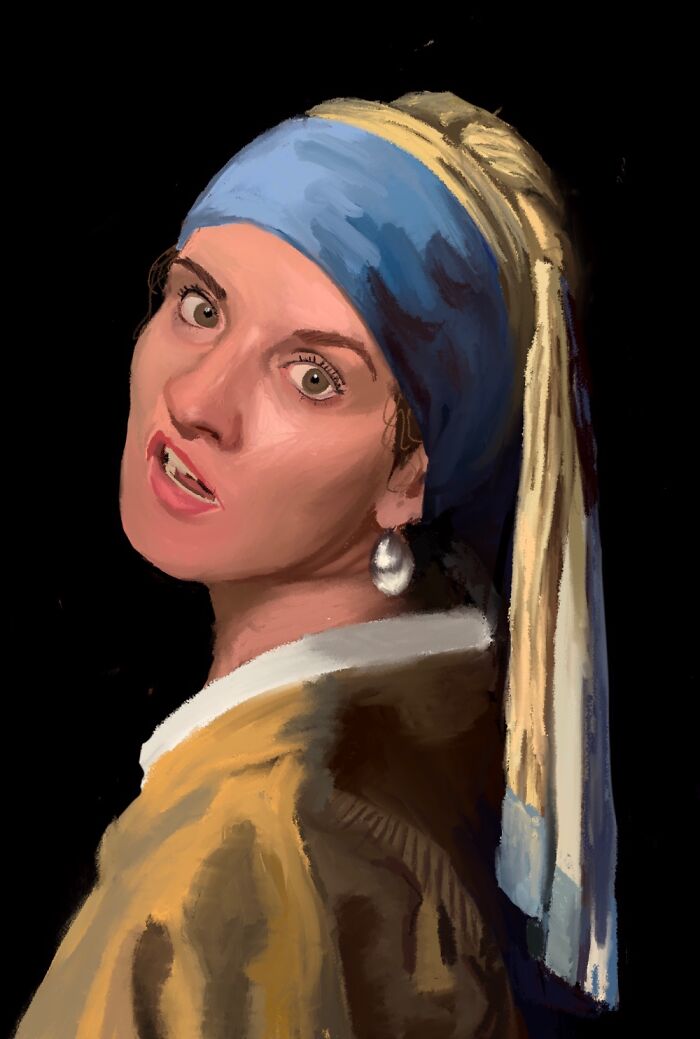 Myself As The Painting That Inspired The Book That Got Me Into Art. Also- I’m Sassy.