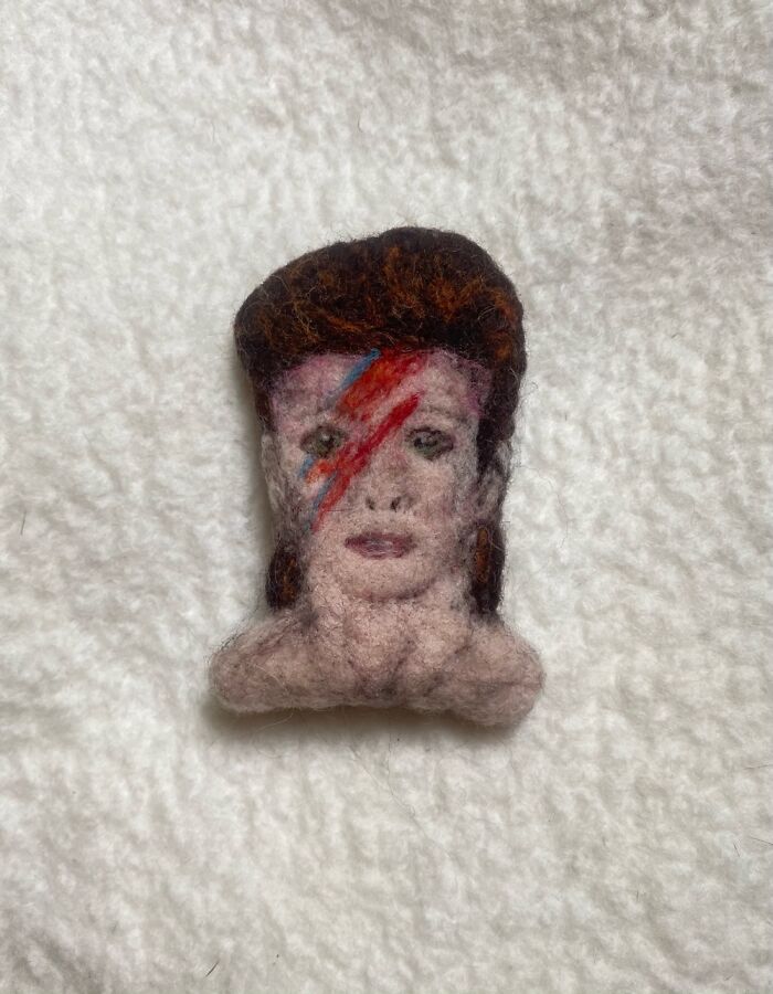 Handfelted Portraits-David Bowie