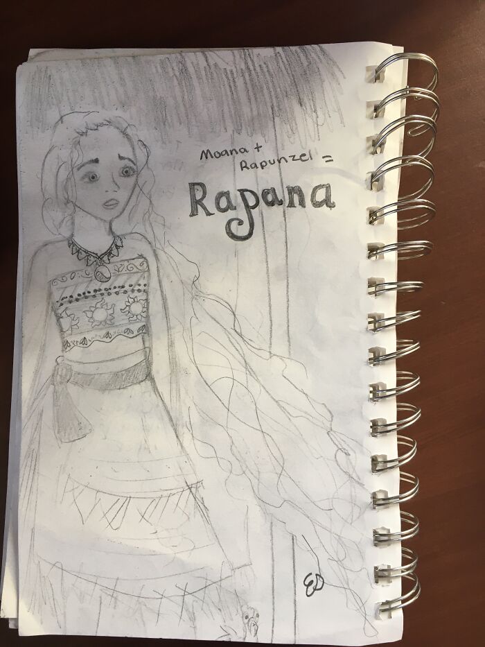 I Mixed The Disney Princesses Moana And Rapunzel Together. I'm Going To Do Some Of The Others Too But I Haven't Gotten To It