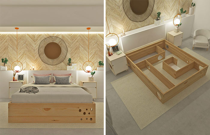 These Designers Created A Purrfect Bed For Cat Owners