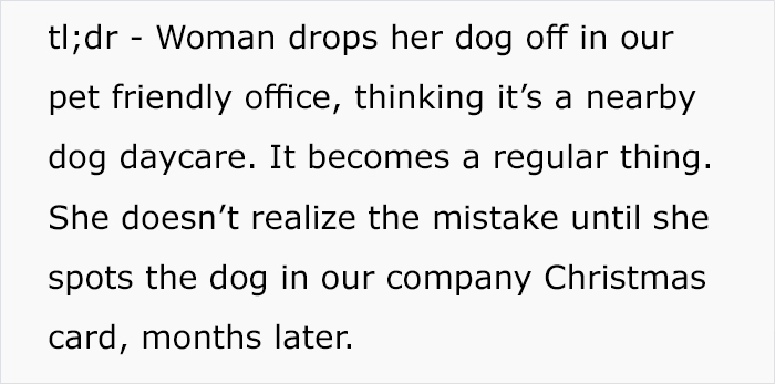 For Months, This Woman Mistakenly Kept Leaving Her Dog At This Office Thinking It's A Dog Daycare