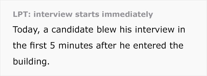 Man Fails His Job Interview Immediately After A Trick Test At Reception Man Fails His Job Interview Immediately After A Trick Test At Reception