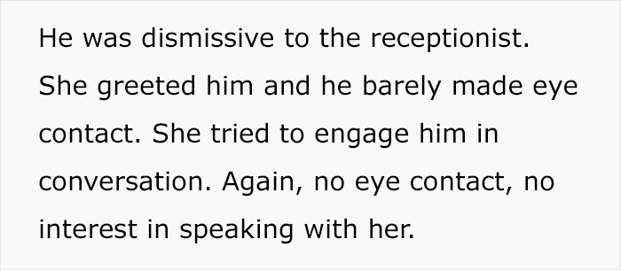 Man Fails His Job Interview Immediately After A Trick Test At Reception Man Fails His Job Interview Immediately After A Trick Test At Reception