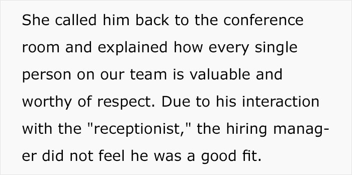 Man Fails His Job Interview Immediately After A Trick Test At Reception Man Fails His Job Interview Immediately After A Trick Test At Reception