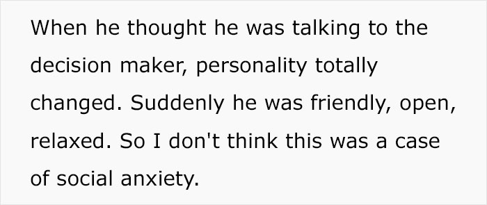Man Fails His Job Interview Immediately After A Trick Test At Reception Man Fails His Job Interview Immediately After A Trick Test At Reception