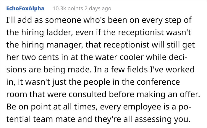 Man Fails His Job Interview Immediately After A Trick Test At Reception Man Fails His Job Interview Immediately After A Trick Test At Reception