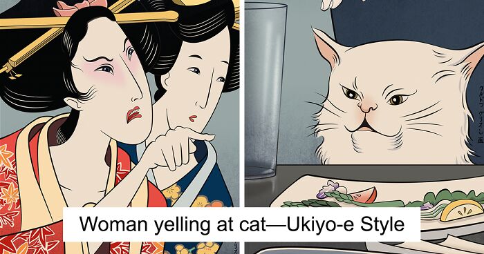 I Recreate Favorite Memes In Japanese Print Styles (11 Pics)