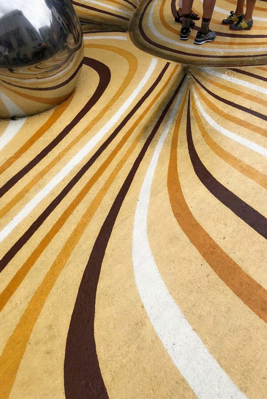 Optical Illusion Transforms A Street In Montreal Into Wavy Sand Dunes Optical Illusion Transforms A Street In Montreal Into Wavy Sand Dunes