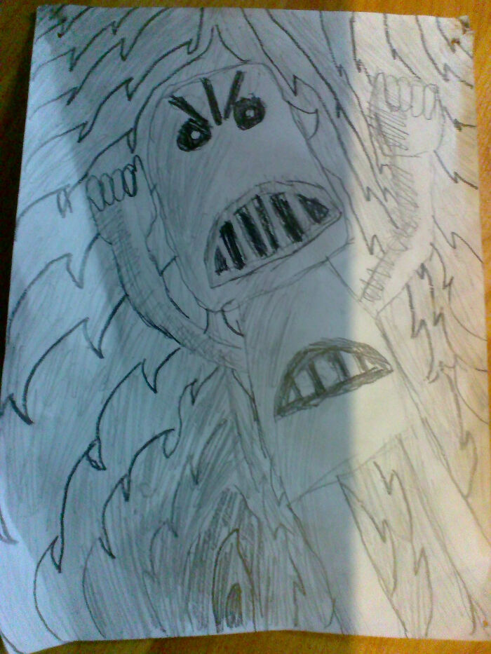 I Made This About A Year Ago. It Was The First Time I Actually Drew Something With My Heart. I Treasure This Picture