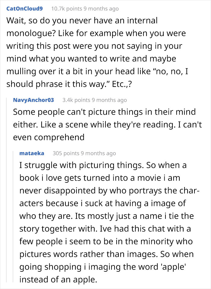 Person Thinks Internal Monologue Is A Made-Up Concept, Is In "Shock" After Learning Most People Have It Person Thinks Internal Monologue Is A Made-Up Concept, Is In "Shock" After Learning Most People Have It