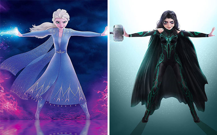 46 Illustrations This Artist Created By Merging Two Well-Known Characters