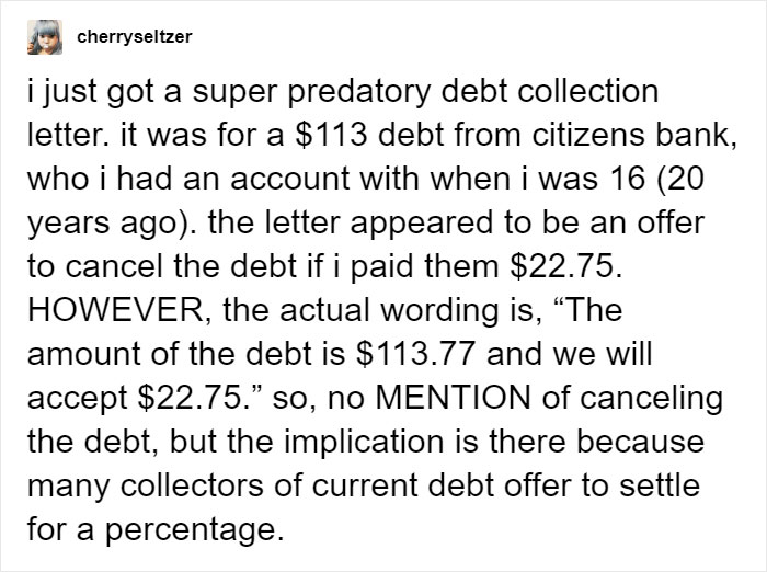 Bank Sends This Person An Ambiguous &ldquo;Super Predatory&rdquo; Letter About An Unpaid Debt From 2 Decades Ago, Luckily They Read It Carefully