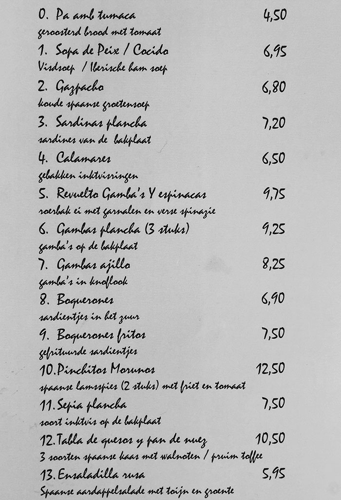 The Font On This Menu