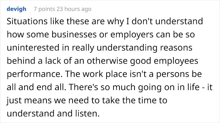 Retail Manager Helps Out His Homeless Employee Who&rsquo;s Constantly Falling Asleep At Work, Gets Praised By 104K People On Reddit