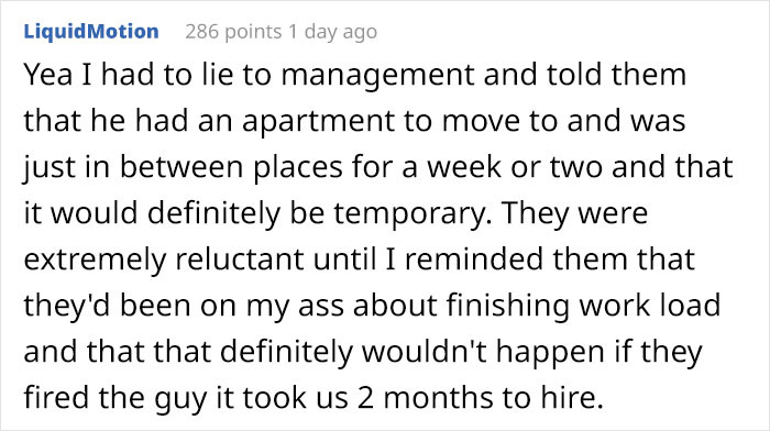 Retail Manager Helps Out His Homeless Employee Who&rsquo;s Constantly Falling Asleep At Work, Gets Praised By 104K People On Reddit
