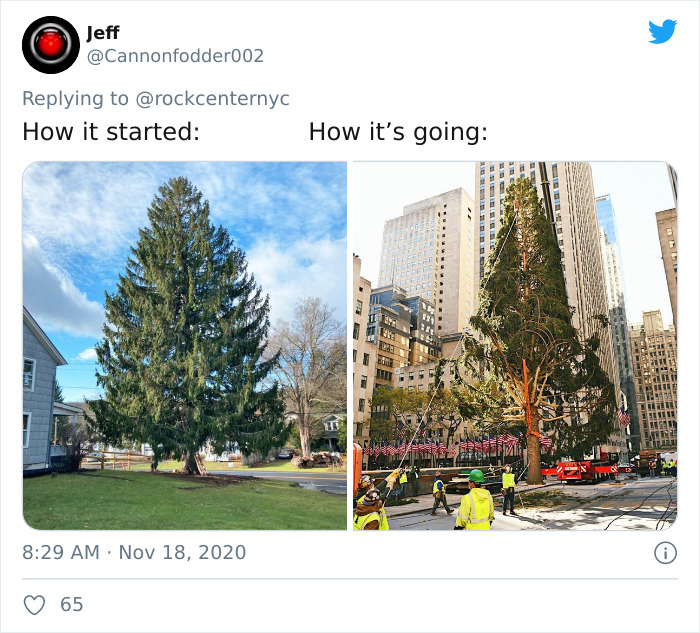 Rockefeller Center Put Up A Christmas Tree, Everyone Started Mocking It, So They Clapped Back