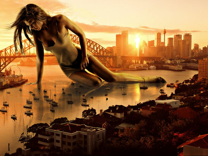 What Would Happen If Giant People "Invaded" Our Cities? Digital Artists Bring That Answer