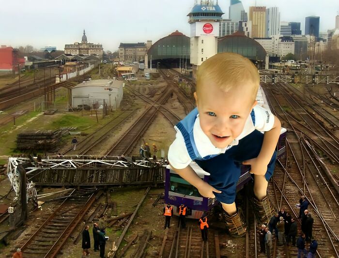 What Would Happen If Giant People "Invaded" Our Cities? Digital Artists Bring That Answer