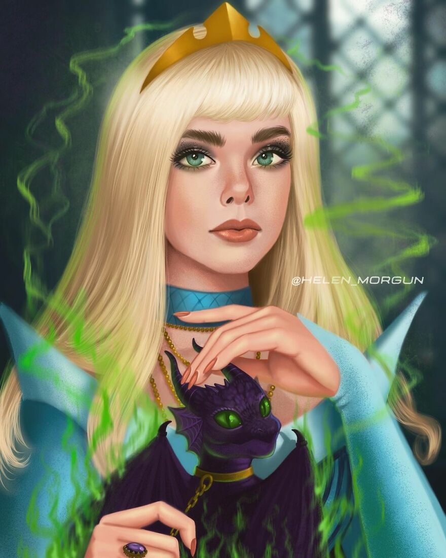 Elle Fanning As Sleeping Beauty