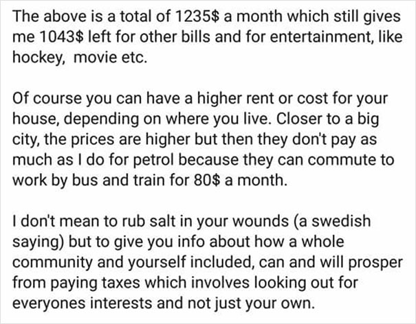 'I Don't Mean To Rub Salt In Your Wounds': Swede Tells Americans What It's Like To Live In Sweden And It's Eye-Opening