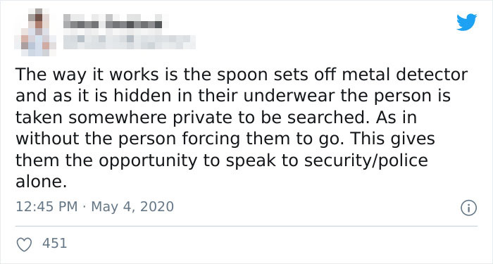 'The Spoon Trick': Person Shares A Tip That Can Help Victims Escape Their Abusers Discreetly 'The Spoon Trick': Person Shares A Tip That Can Help Victims Escape Their Abusers Discreetly