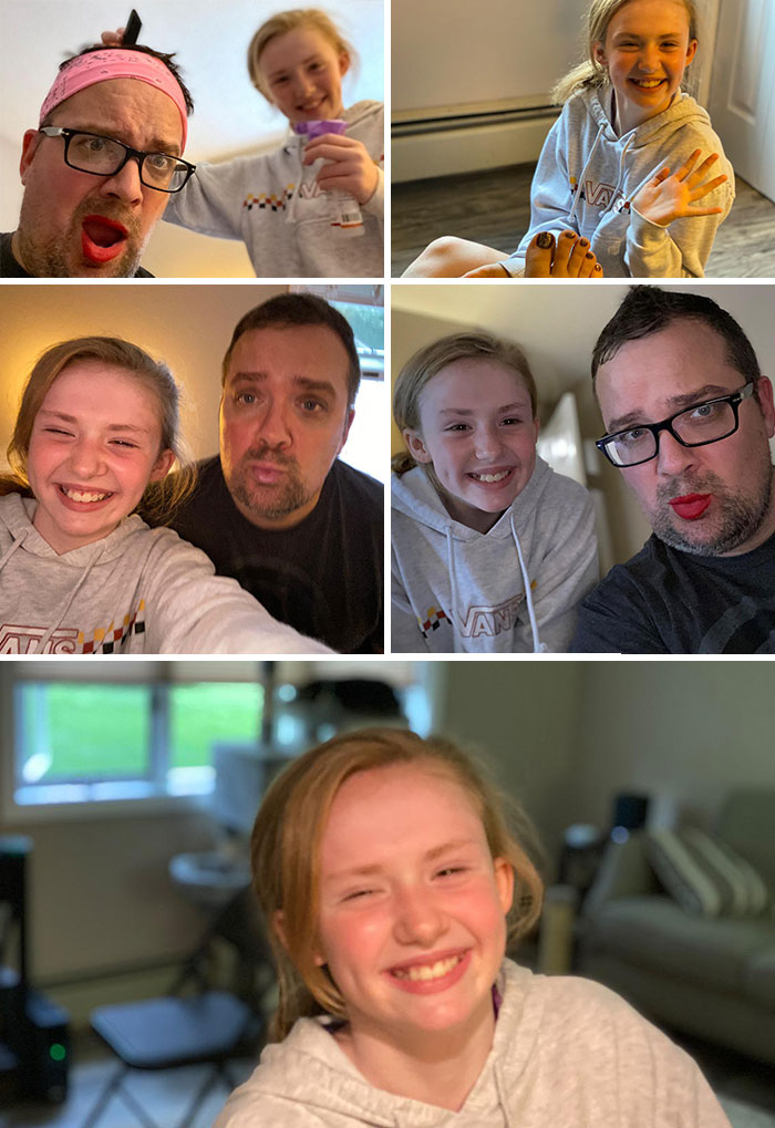 I’ve Been Having A Hard Time Bonding With And Getting My Daughter To Smile Lately. So I Finally Agreed To Let Her Give Me A Makeover And Her Smile Says It All