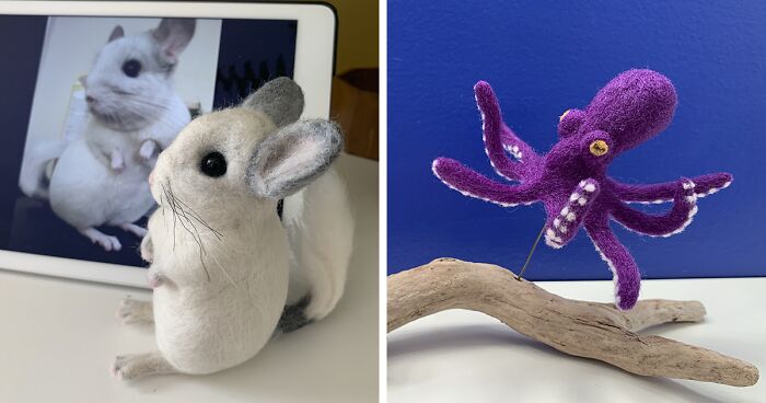 l Make Felted Wool Animals Through Needle Felting (30 Pics)