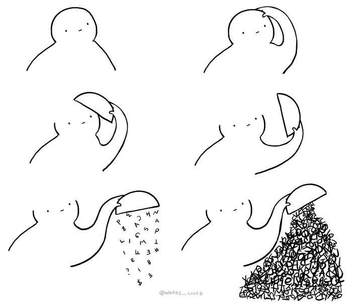 30 Minimalistic Illustrations That Tackle Mental Health By “Worry Lines”