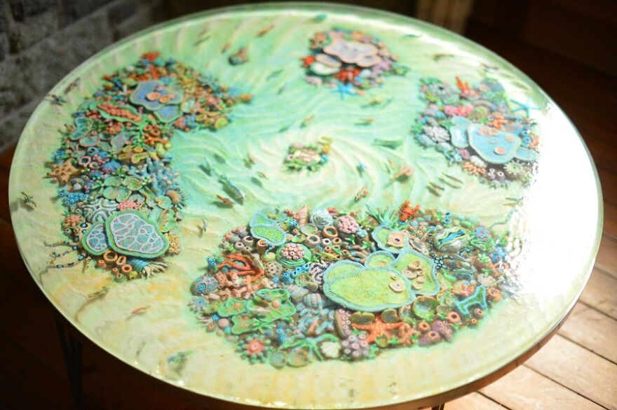 I Built The Most Beautiful Coral Reef Table