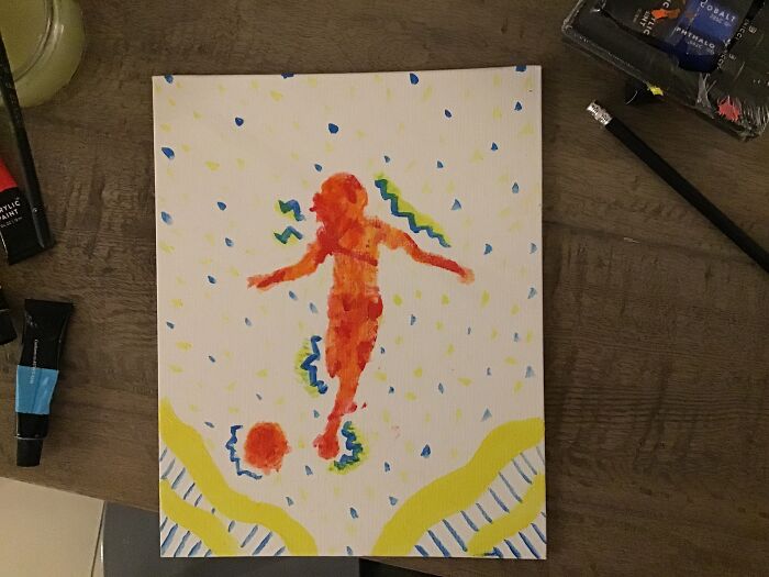 It’s Not The Most Amazing, I Know, But I Had Fun Making It With Drawing Out The Stencil And Stuff.