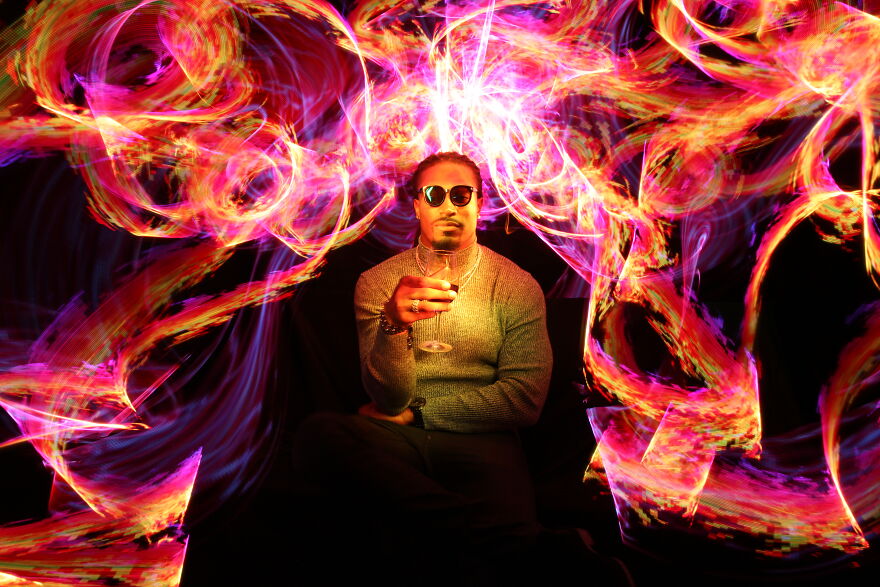 Checkout My Trippy, Trail-Infused Portraits Created After Nearly A Decade Of Experience Making Photographic Art With Only Light
