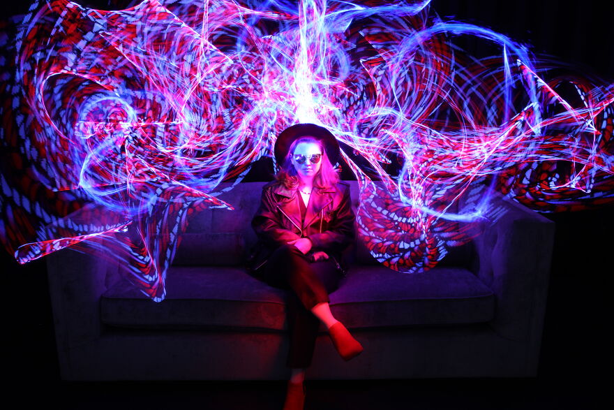 Checkout My Trippy, Trail-Infused Portraits Created After Nearly A Decade Of Experience Making Photographic Art With Only Light