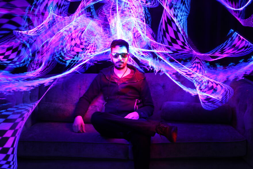 Checkout My Trippy, Trail-Infused Portraits Created After Nearly A Decade Of Experience Making Photographic Art With Only Light