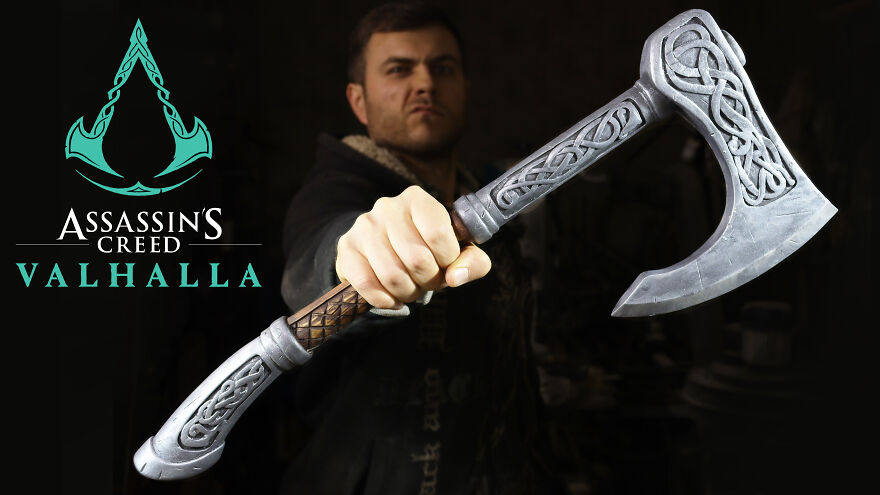 I Made Wooden Axe Inspired By The Assassin's Creed Valhalla