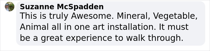 Giant Sculpture Of A Woman Opening Her Chest To Reveal A Fern-Covered Tunnel Appears In Florida Giant Sculpture Of A Woman Opening Her Chest To Reveal A Fern-Covered Tunnel Appears In Florida