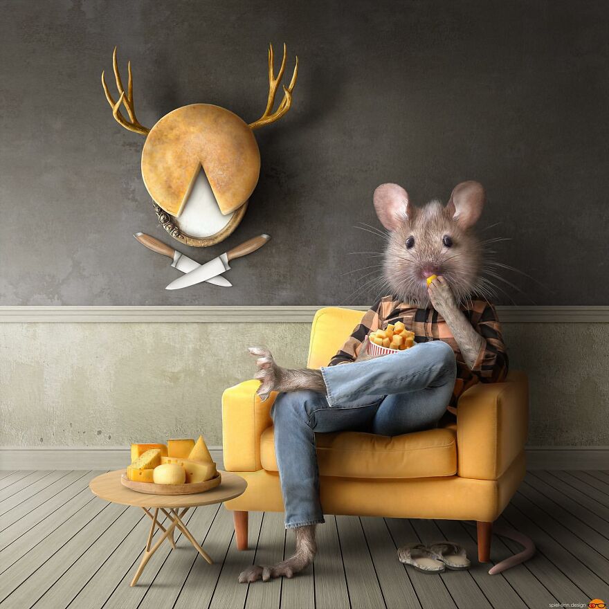 Digital Artist Makes Amazing Image Edits Using Animals, Fruits And Vegetables (120 Pics)