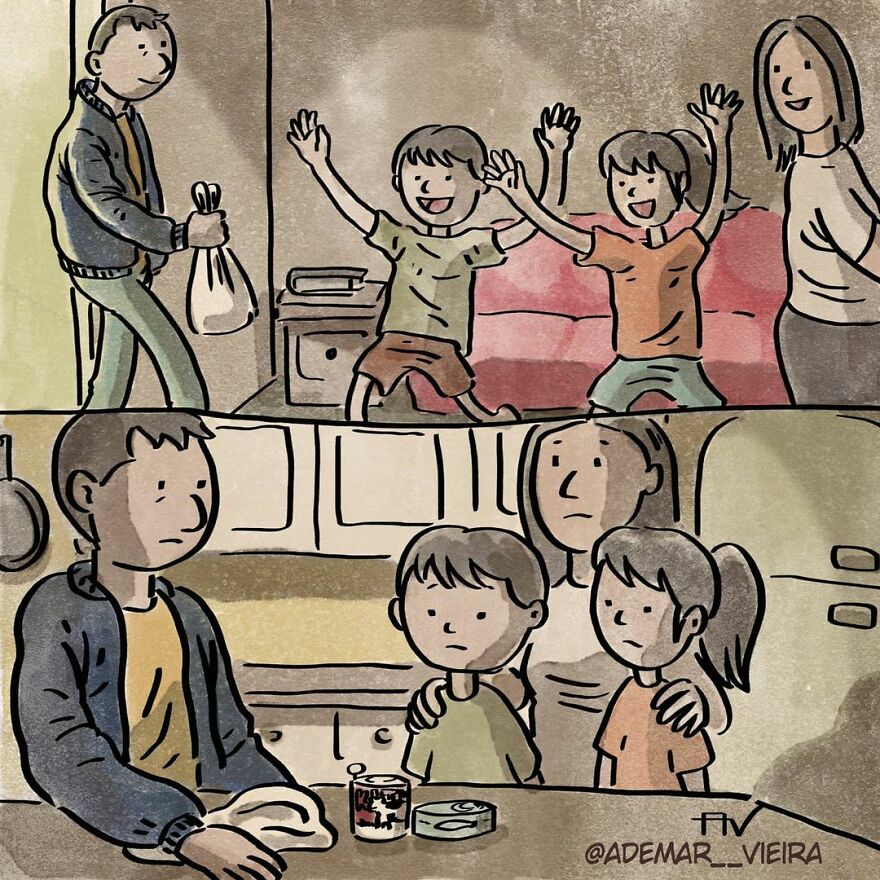 Brazilian Artist Creates Heartbreaking Comics Without Using A Single Word Brazilian Artist Creates Heartbreaking Comics Without Using A Single Word